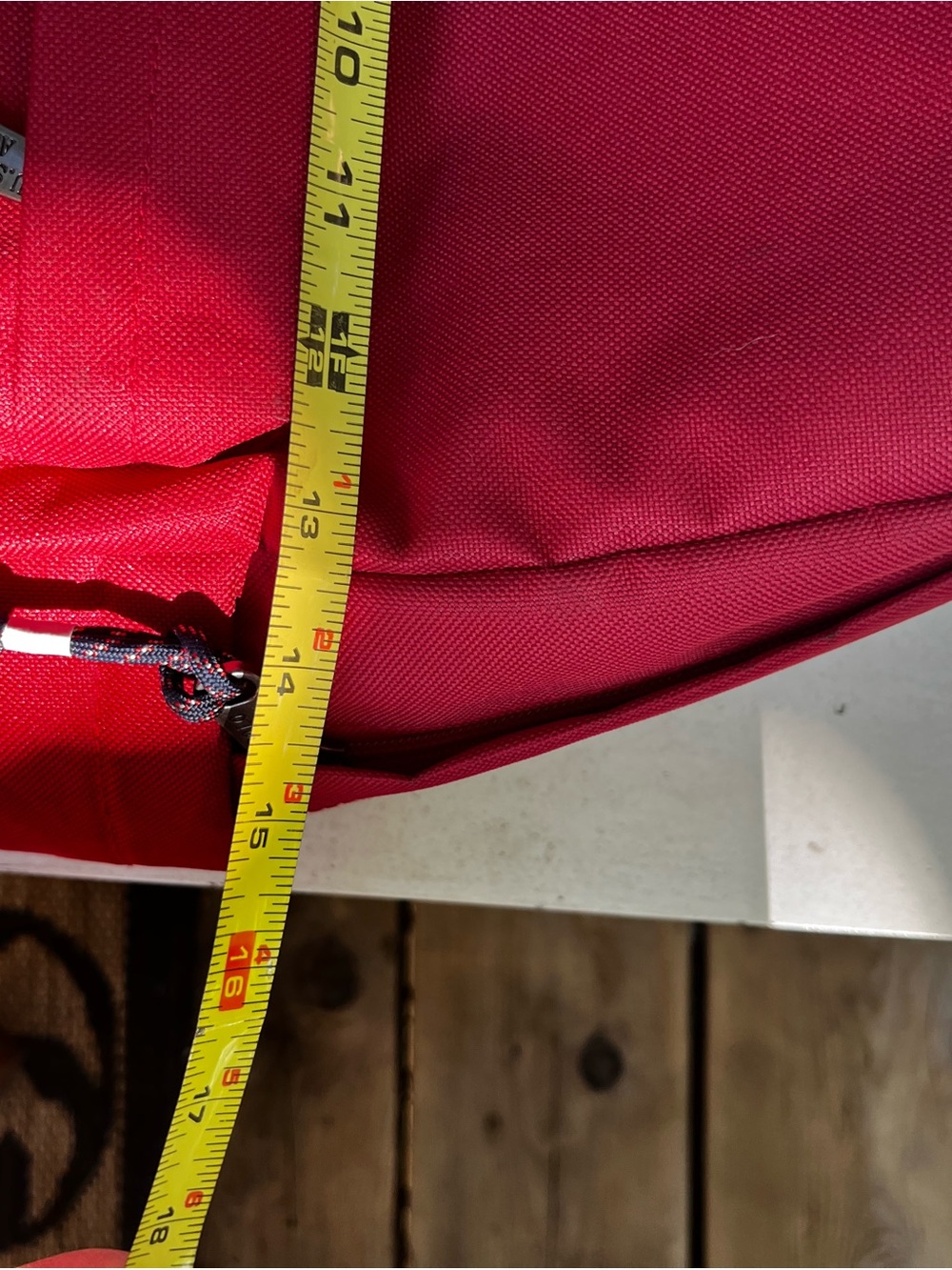 U.S. Polo Assn. Red Canvas Classic Backpack Laptop Sleeve Travel School - Picture 8 of 14
